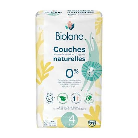 Couches Naturelles Taille 4 (7-18kg)