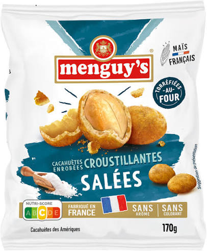 Cacahuètes Enrobées Croustillantes Salées