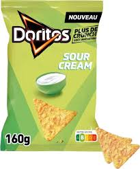 Chips Tortilla Goût Crème Aigre