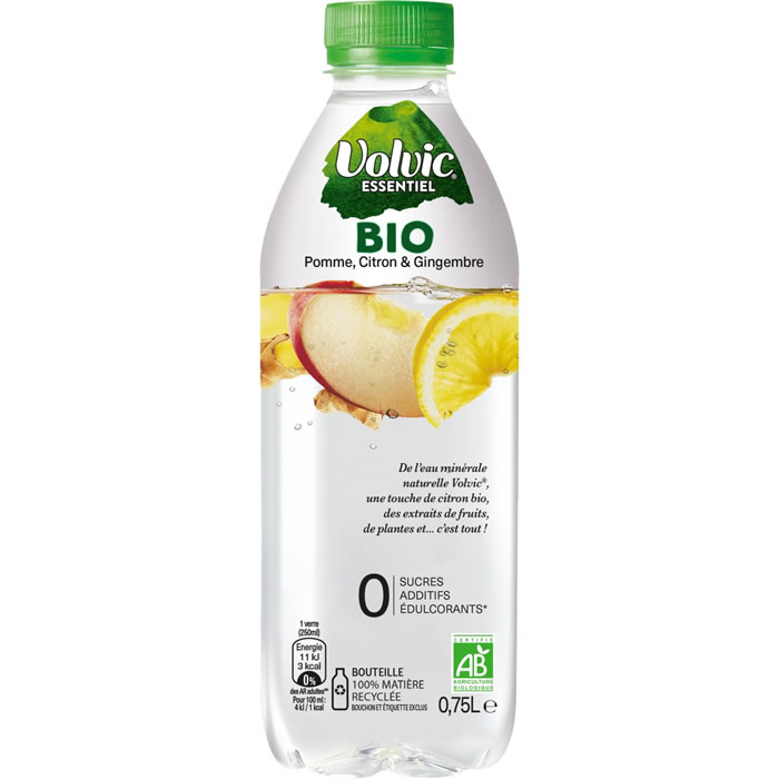 Eau Aromatisée Pomme Citron Gingembre Bio Essentiel