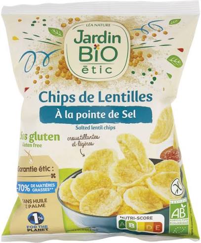 Chips De Lentilles Pointe De Sel