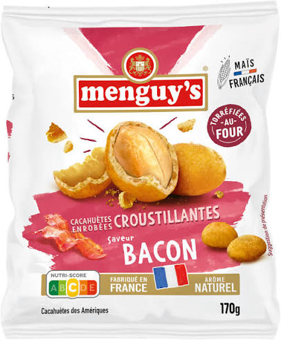 Cacahuètes Enrobées Croustillantes Bacon