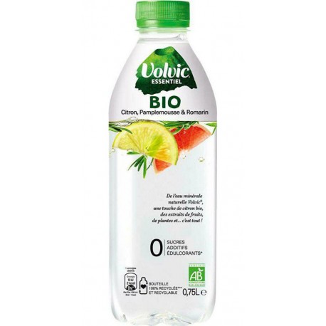 Eau Aromatisée Citron Pamplemousse Romarin Bio Essentiel