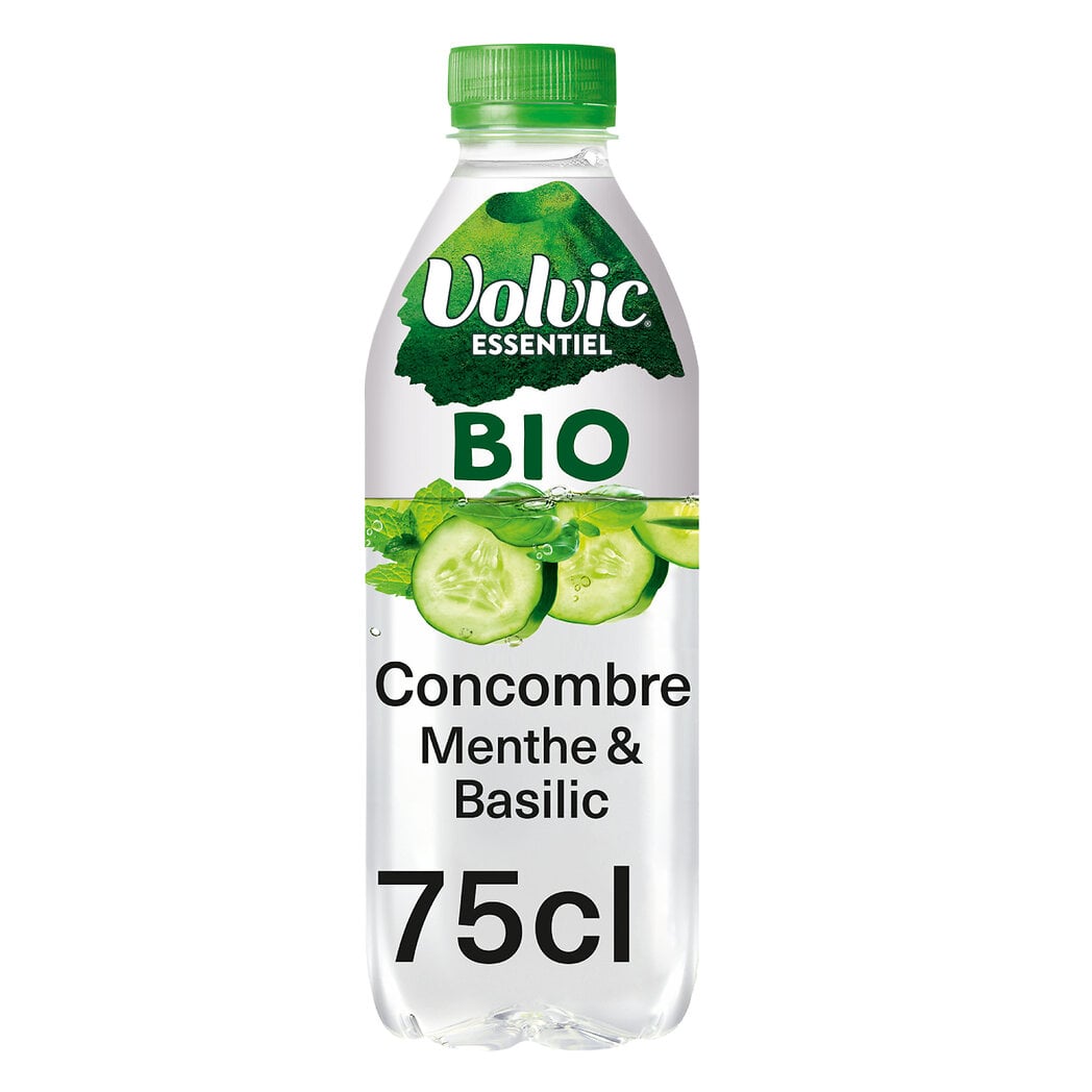 Eau Aromatisée Concombre Menthe Basilic Bio Essentiel
