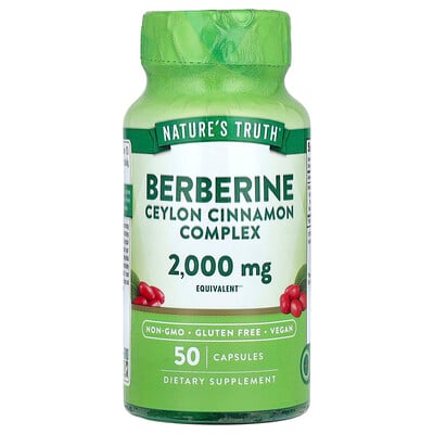 Berberine Ceylon Cinnamon Complex, 2,000 Mg