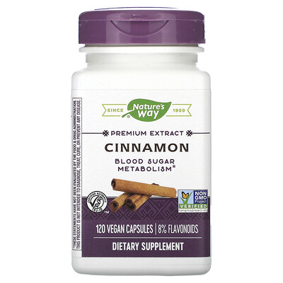 Cinnamon, Premium Extract, 120 Vegan Capsules