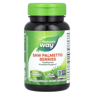 Saw Palmetto Berries, 585 Mg, 100 Vegan Capsules