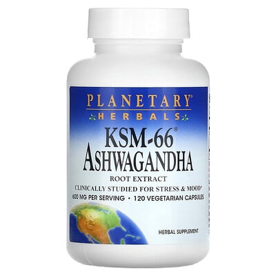 Ksm-66® Ashwagandha Root Extract, 600 Mg, 120 Vegetarian Capsules