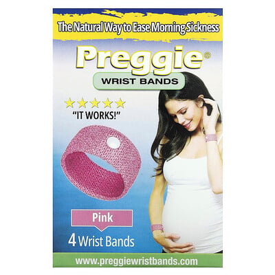 Wrist Bands, Pink, 4 Wrist Bands