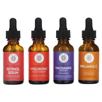 Facial Serum Set, 4 Piece Set