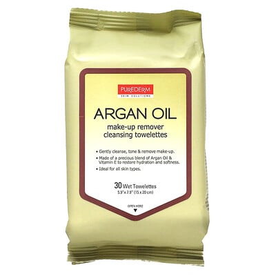 Make-up Remover Cleansing Towelettes, Argan Oil