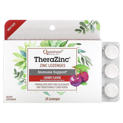 Therazinc, Immune Support, Cherry, 24 Lozenges