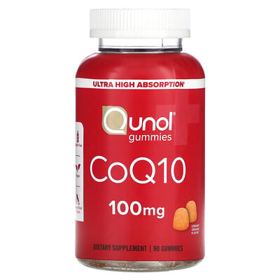 Coq10 Gummies, Creamy Orange, 100 Mg, 90 Gummies