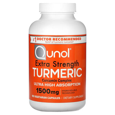 Extra Strength Turmeric, 1,500 Mg, 180 Vegetarian Capsules