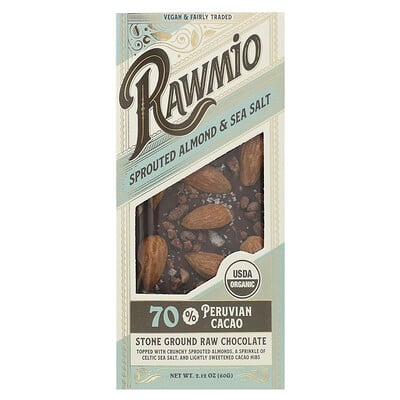 Stone Ground Raw Chocolate, Sprouted Almond & Sea Salt