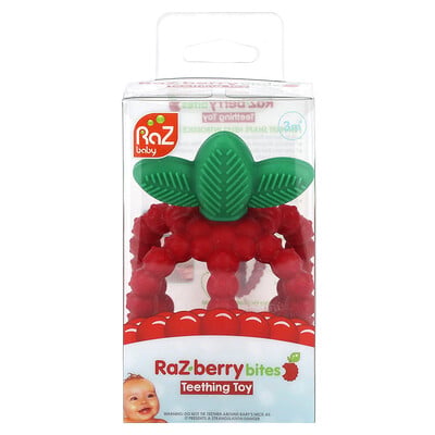 Raz-berry Bites Teething Toy, 3m+, 1 Toy