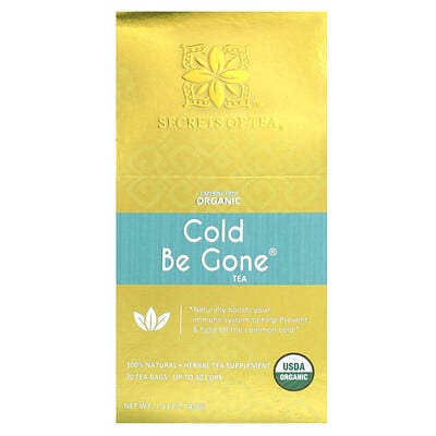 Organic Cold Be Gone Tea, Caffeine Free, 20 Tea Bags