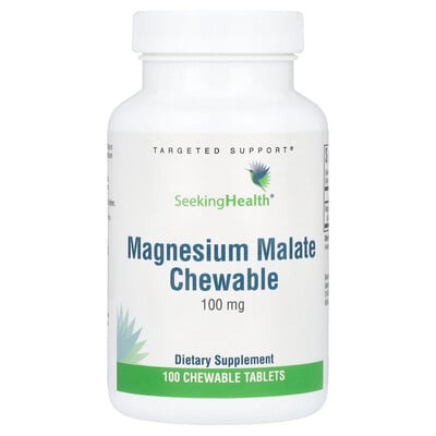 Magnesium Malate Chewable, 100 Mg, 100 Chewable Tablets