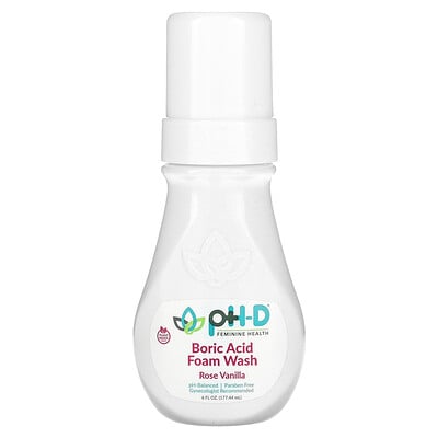 Boric Acid Foam Wash, Rose Vanilla