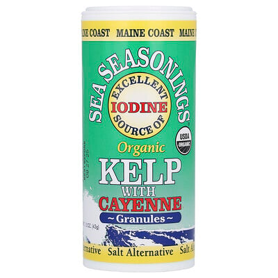 Sea Seasonings, Organic Kelp With Cayenne Granules