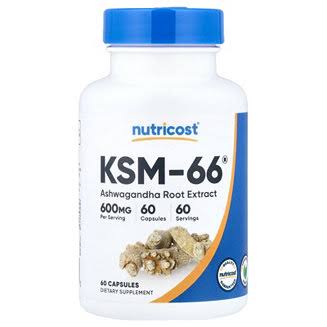 Ksm-66® Ashwagandha Root Extract, 600 Mg, 120 Vegetarian Capsules