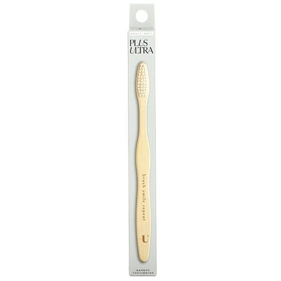 Bamboo Toothbrush, Brush Smile Repeat, Soft, Adult, 1 Toothbrush