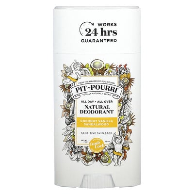 Pit-pourri® Natural Deodorant, Coconut Vanilla Sandalwood