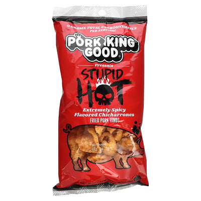 Flavored Chicharrones, Stupid Hot, Extremely Spicy