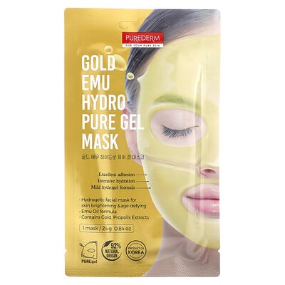 Gold Emu Hydro Pure Gel Beauty Mask, 1 Sheet Mask
