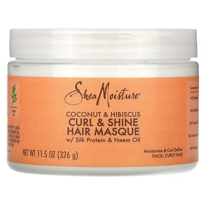 Curl & Shine Hair Masque, Coconut & Hibiscus