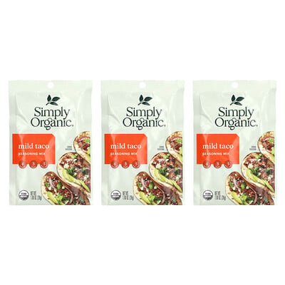 Mild Taco Seasoning Mix, 3 Packets, 1 Oz (28 G)