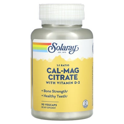 Cal-mag Citrate With Vitamin D-2, 90 Vegcaps