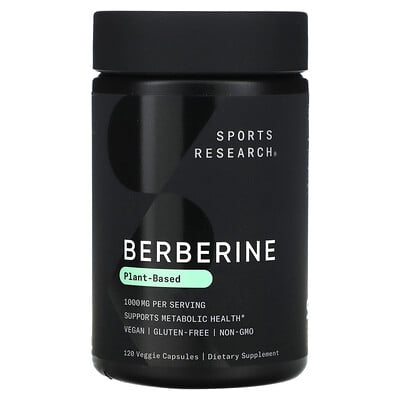 Berberine, 1,000 Mg, 120 Veggie Capsules