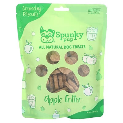 All Natural Dog Treats, Crunchy Biscuits, Apple Fritter