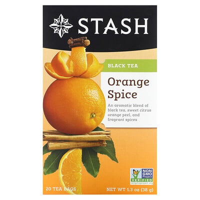 Black Tea, Orange Spice, 20 Tea Bags