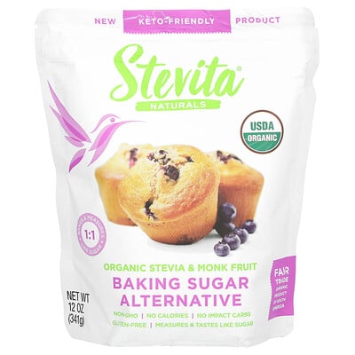 Baking Sugar Alternative, Organic Stevia & Monk Fruit
