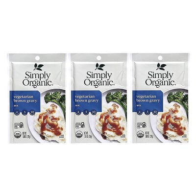 Vegetarian Brown Gravy Mix , 3 Pack, 1 Oz (28 G)