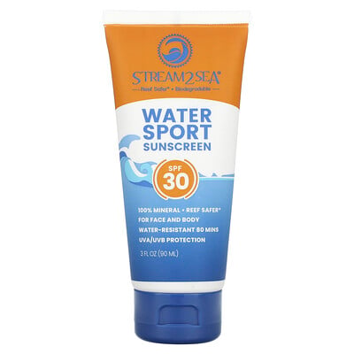 Water Sport Sunscreen, Spf 30, Fragrance Free
