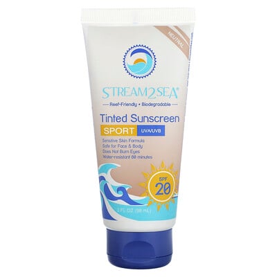 Tinted Sunscreen, Sport, Spf 20, Neutral, Fragrance Free