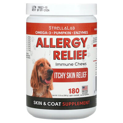 Allergy Relief, Immune Chews, For Dogs, 180 Soft Chews