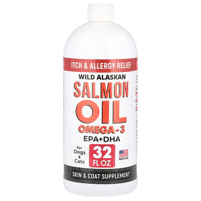 Wild Alaskan Salmon Oil Omega-3, For Dogs & Cats