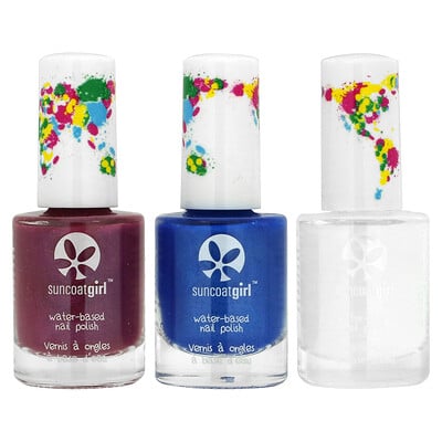 Water-based Nail Polish, Mermaid Princess, 4 Piece Kit