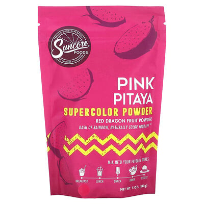 Pink Pitaya Supercolor Powder, Red Dragon Fruit