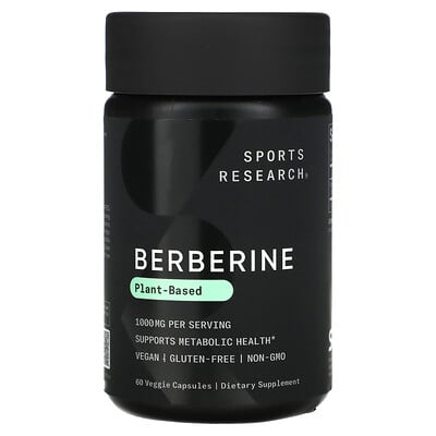 Berberine, 1,000 Mg, 60 Veggie Capsules