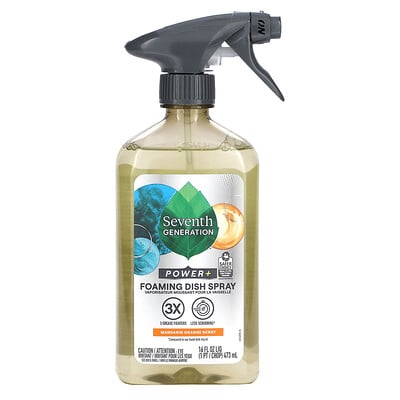 Power+, Foaming Dish Spray, Mandarin Orange