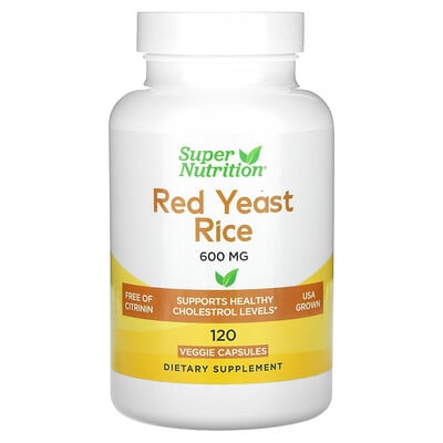 Red Yeast Rice, 600 Mg, 120 Veggie Capsules