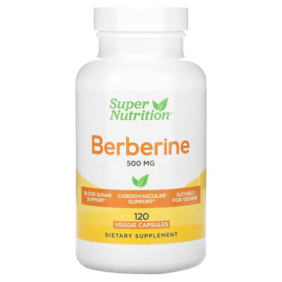 Berberine Hci, 500 Mg, 120 Veggie Capsules
