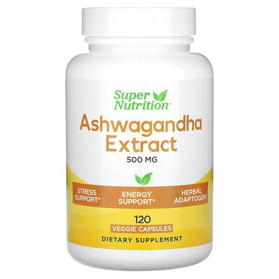 Ashwagandha, 500 Mg, 120 Veggie Capsules
