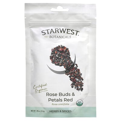 Organic Rose Buds & Petals Red