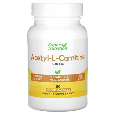 Acetyl-l-carnitine, 500 Mg, 60 Veggie Capsules
